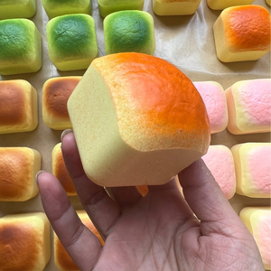 Viral <b>Mini</b> Thick Cube Bread-shaped Sticky PVC PU Squishy Toy Anxiety Relief Gift for Kids Adults <b>Desk</b> Enhance Mood Therapy - Product Image 5