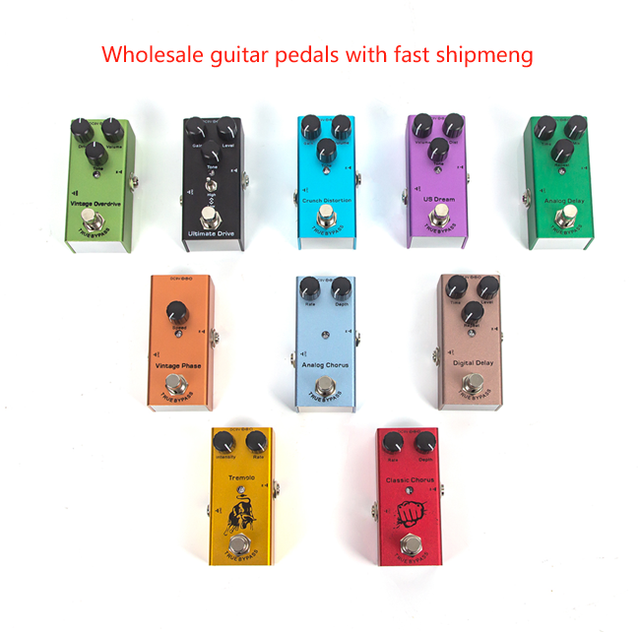 Electric Guitar Effect  Pedal Metal Distortion Overload, Reverb, Chorus Sound Effect 10 Design Guitar Pedals