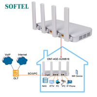 WiFi 6 AX1500 AX3000 Mbps Xpon Ont Çift Bantlı FTTX 4ge HGU ONU