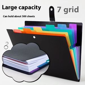 Lager Capacity A4 Rainbow Expanding <b>File</b> Organizer Multi-Layer Plastic Document <b>Folder</b> Expanding <b>File</b> Pouch Colorful Organ Bag - Product Image 3