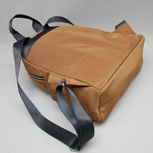 2023 New Trending <b>Ladies</b> Polyester Brown Casual Use Two Vertical Front Zipper Pocket Two Side Pocket Light Weight <b>Backpack</b> Bag - Product Image 3