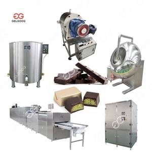 Nhà máy công nghiệp sô cô la thanh enrobing dây chuyền sản xuất sô cô la đầy đủ hoàn thành sô cô la chất lỏng bột dán sản xuất - Product Image 2