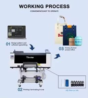 Harga Pabrik Printer Stiker Uv Dtf Ukuran A3 Printer Mini Uv Dtf 3 Head XP600/F1080-A1 Dengan Laminasi