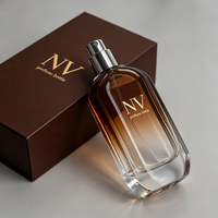 Flacon de parfum vide en verre à col serti, design moderne et élégant, 50 ml et 100 ml, avec pulvérisateur anti-fuite de haute qualité