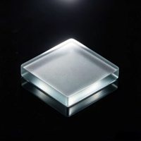 Plaque de verre carrée AG anti-reflet 13*13*2mm, verre optique mat gravé pour échantillons et petits écrans personnalisés