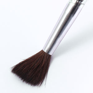 Foska Lot de 4 pinceaux professionnels en crin de cheval et long manche en bois à bouts ronds pour <span class=keywords><strong>gouache</strong></span> aquarelle à l'huile acrylique - Product Image 3