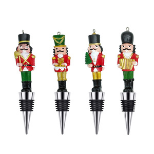 Christmas Nutcracker Wine Stopper Metal Bottle Seal For Home Decor - Product Image 3