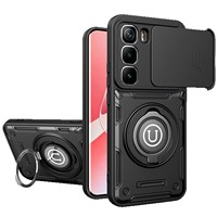 Coques de téléphone portable INFINIX HOT60Pro+ AITO CAMON40 avec protection d'objectif animal, support magnétique, deux-en-un, bords souples et dos rigide