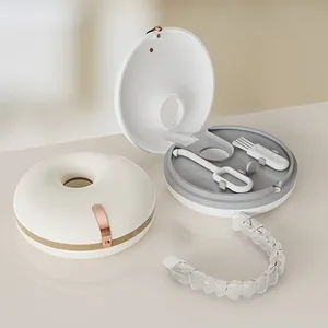 1pc of <b>Retainer</b> Storage Box, Portable Dental <b>Retainer</b> <b>Case</b>, Denture Storage Box - Product Image 2