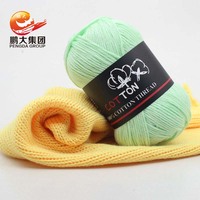Hilo de Algodón Orgánico Reciclado al por Mayor para Tejer a Crochet, Peinado, 50g, 8 Capas, 100% Algodón