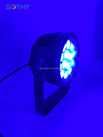 Projecteur LED PAR IP65 140W RGBW en alliage d'aluminium DMX512 pour éclairage de scène extérieur