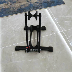 Soporte Plegable Metálico para Bicicleta, Montaje en Suelo, Negro 033, Soporte de Reparación para Exhibición y Estacionamiento de Bicicletas de Montaña - Product Image 1