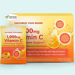 Bebidas Efervescentes de Vitamina <span class=keywords><strong>C</strong></span> con Sabor a Mandarina OEM, Bebida de Vitamina <span class=keywords><strong>C</strong></span> en Polvo en Sobres - Product Image 1