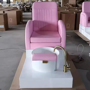 Nouveau mobilier de salon de manucure, chaises de pédicure de luxe, plateforme blanche, chaise de pédicure massante Doshower, spa pour les pieds - Product Image 4