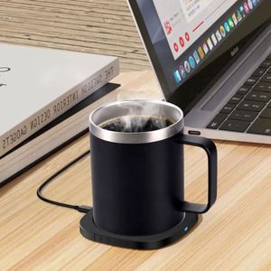 Custom Branded Stainless Steel Smart Mug Warming Wireless Phone Charging USB <b>Cup</b> Warmer for Milk Tea Coffee - Product Image 4