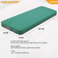 Matelas de couchage auto-gonflant amélioré avec pompe électrique renforcée, fermeture éclair YKK, TPU extensible 50D pour le camping