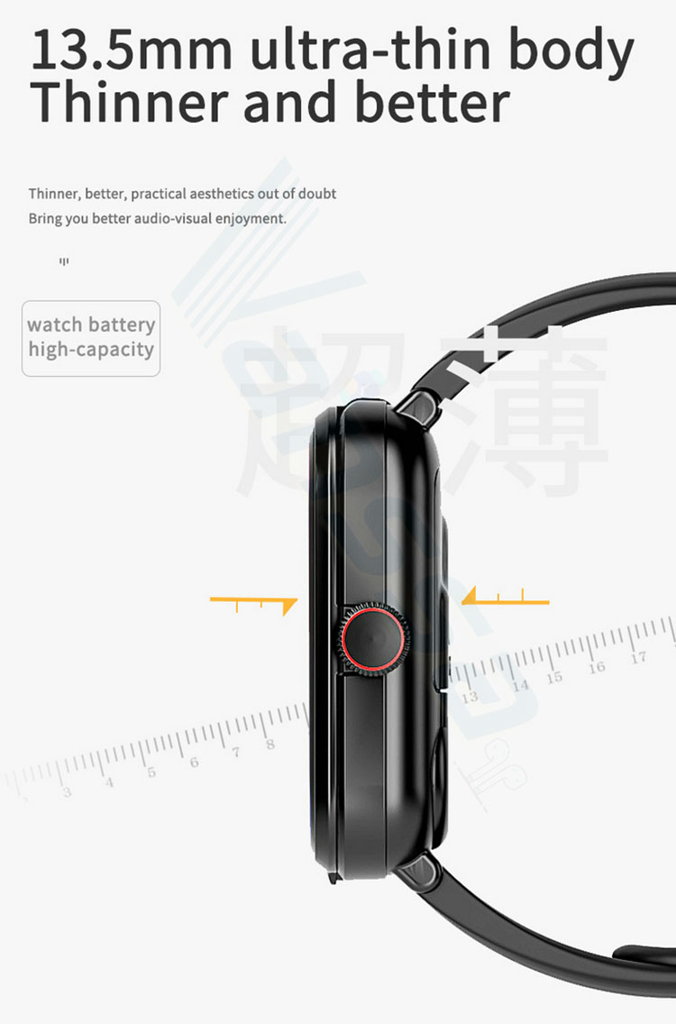 Water proof V22 with TWS wireless earphones earbuds music control BT calling smart watch waterproof