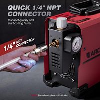 ARCCAPTAIN Découpeur Plasma [Grand écran LED] CUT50 50A 110/220V Double Tension DC Inverter IGBT Coupe Nette 1/2 Pouce Post-Flux 2T/4T
