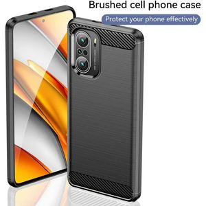 Funda para Poco F3 5G Redmi K40 Pro Plus K40 Pro K40, diseño de fibra de carbono TPU delgada, protección anticaída - Product Image 5