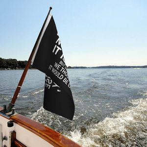 Non lo facciamo solo <span class=keywords><strong>perché</strong></span> IT è facile. Decorazione per bandiera da esterno Black Flag 3*5Ft - Product Image 4
