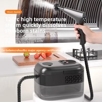 Nettoyeur Vapeur Électrique Portable 2500W Haute Température 3 Bars de Pression, Grand Réservoir d'Eau 1400ML, Idéal pour la Graisse de Cuisine