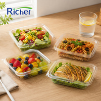 Praktische premium tamper evident koepeldeksel PET-containers voor noten, kauwgom, vers fruit, veilig verzegelde voedselverpakkingen