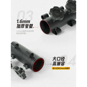 Attache de poteau de tente en acier, support de fixation pour tente de camping extérieure, outil durable multi-tailles - Product Image 4