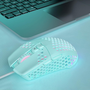 Custom For PC Honeycomb RGB Colored Ergonomic <strong>Mouse</strong> White USB <strong>Wired</strong> <strong>Mouse</strong> With 7 Buttons White Label Gaming <strong>Mouse</strong> - Product Image 4