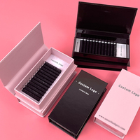 Fadvan Private Label Volume Lash Extension Trays Cashmere Matte Black Mega Volume 03 Lash Trays Extensions de cils individuelles