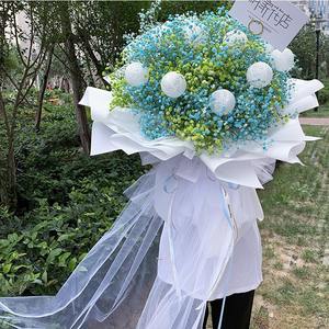 Fée Voile Frais Fleur Emballage <span class=keywords><strong>Tulle</strong></span> Bouquet Décoration À Carreaux <span class=keywords><strong>Tulle</strong></span> et <span class=keywords><strong>Fleuriste</strong></span> Fleur Emballage Maille - Product Image 2