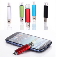 Adaptor Konverter OTG 2-in-1 Cepat Laris 16GB-128GB USB 3.0 Flash Drive Garansi 1 Tahun Enkripsi untuk Smartphone Laptop