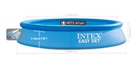 INTEX 28116 Oberirdischer Pool Easy Set Aufblasbarer Pool mit PVC-Material mit runder Halterung für Erwachsene und Kinder