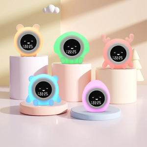 Reloj <span class=keywords><strong>Despertador</strong></span> con Sonidos Lindos, Reloj de Entrenamiento para Dormir con Luz Nocturna, Reloj <span class=keywords><strong>Despertador</strong></span> Doble para Niños y <span class=keywords><strong>Niñas</strong></span> - Product Image 1