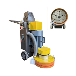 Meuleuse de sol époxy Meuleuse de sol en <span class=keywords><strong>béton</strong></span> à trois têtes Meuleuse de sol en <span class=keywords><strong>béton</strong></span> <span class=keywords><strong>Ponceuse</strong></span> avec aspirateur - Product Image 6