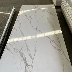 Fabbrica di alta qualità 2/3/4mm di plastica impermeabile PVC UV foglio di marmo pannello di parete per la decorazione interna