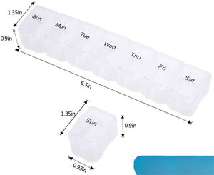 High Quality Mini 7-Grid <b>Plastic</b> Pill Container Capsule Pill Box for <b>Pocket</b> Use - Product Image 4