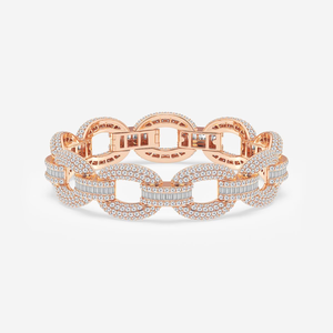 Pulsera de Eslabones con Pavé de Diamantes Cultivados en Laboratorio, 11 CTW, 7 Pulgadas, Joyería Fina Elegante y Brillante para Mujer - Product Image 2
