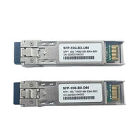 Module émetteur-récepteur optique SFP+ BiDi 10G 80KM à fibre unique 1490nm/1550nm Simplex LC DDM pour réseau métropolitain