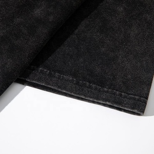 เสื้อยืดผ้าฝ้ายลายกรดลายกราฟฟิกโอเวอร์ไซซ์เปล่าขนาดใหญ่พิมพ์โลโก้ได้ตามต้องการ - Product Image 5