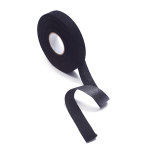 Tissu non tissé noir 0,35 mm imperméable et ignifuge 100 % polyester tricoté chaîne, thermocollé, pour faisceau de câblage automobile - Product Image 3