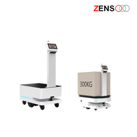 Nuevo Robot AGV Inteligente de Bajo Costo para Fábrica, Restaurante, Comercio Minorista y Almacén, con Capacidad de Carga de 100 kg, Carga Automática y Acero Inoxidable
