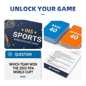 Set di Giochi da Tavolo Educativi a Tema Sportivo Personalizzabili - Trivia per Tutta la Famiglia con Carte da Gioco Vivaci e Certificazione UKCA - Product Image 3