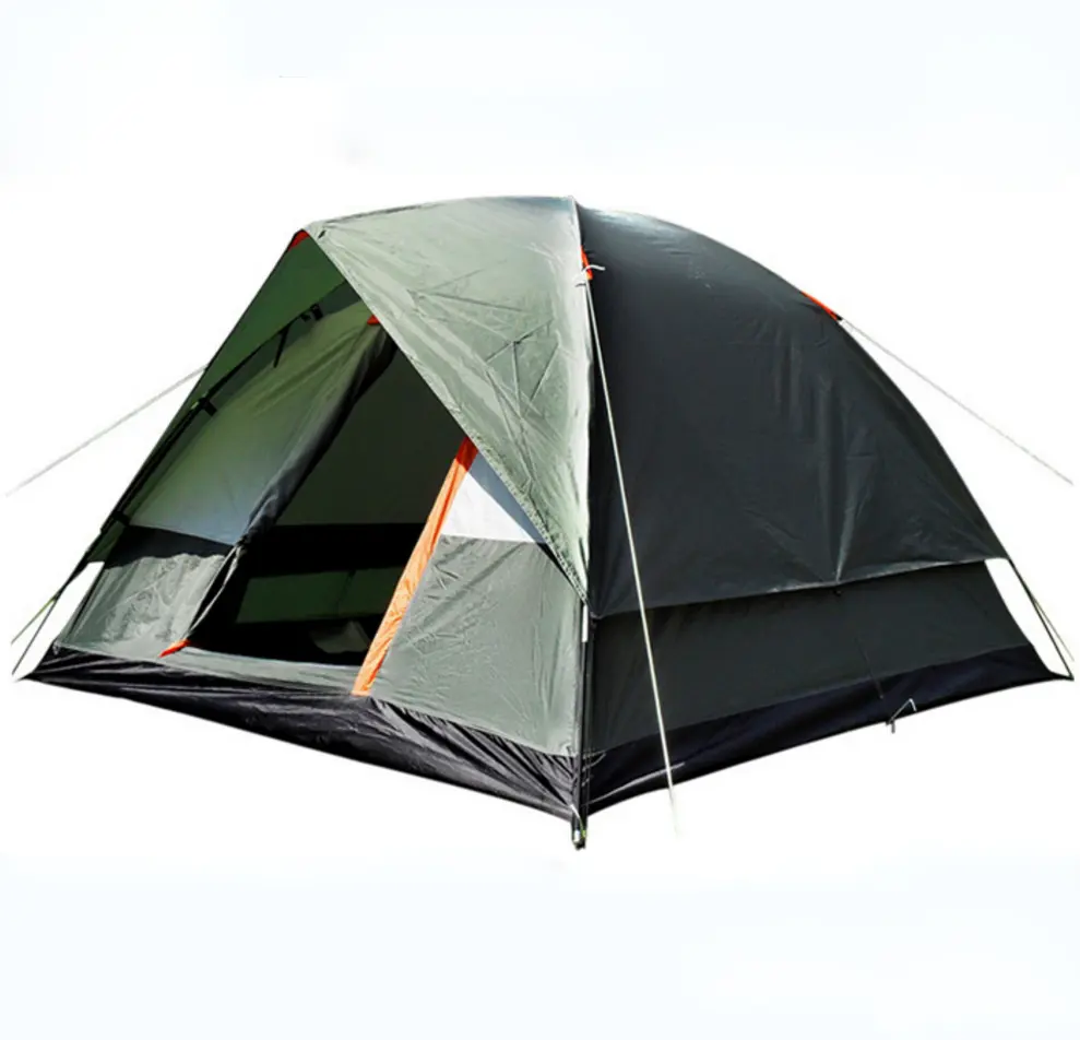 Summer Tent 2-3 Persons Tourist Single Layer Windproof Waterproof PU Camping Tent with Bag Tente Carpas