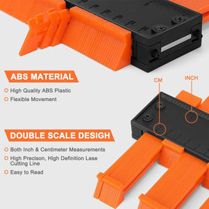 Jauge de contour de duplicateur d'outil de profil OEM personnalisé de 5 pouces élargissement irrégulier avec matériau ABS en forme de verrouillage en métal - Product Image 6