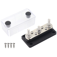 Bloc de distribution de courant élevé 300A, barre omnibus 12V-48V CC avec 3*M8+4*M8 # 8-32 bornes pour système solaire RV marin