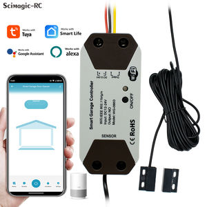 DC12-24v Tuya スマートガレージドアオープナー 携帯電話リモート Tuya <span class=keywords><strong>Smart</strong></span> Life アプリコントローラー Alexa & Google アシスタント対応 - Product Image 1