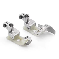 Pied presseur surjeteur T356K réglable à trois aiguilles et cinq fils pour ourlets et poignets, avec bords de positionnement en Téflon plastique
