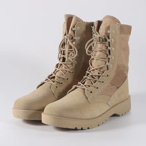 Stivali Tattici da Uomo WANZHUO per Esterni, Camouflage, Alti, in Vera Pelle, Impermeabili, per Escursionismo Autunno/Inverno/Estate, Bicolore - Product Image 5