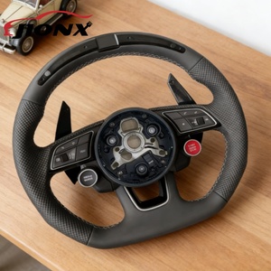 Venta Directa de Fábrica, Volante de Fibra de Carbono de Alta Gama para Audi <span class=keywords><strong>A4</strong></span> S4 A5 S5 B9, Accesorios para Automóviles - Product Image 4