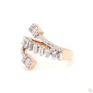 Luxury Diamond Gold Ring for Women Elegant Beautiful Engagement Wedding Gift Fine Jewelry Stylish Shine - Product Image 5